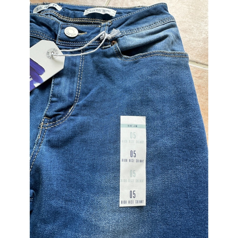 Blue Jam High rise Skinny distressed jeans Women's Size 5 -New! - Picture 7 of 9